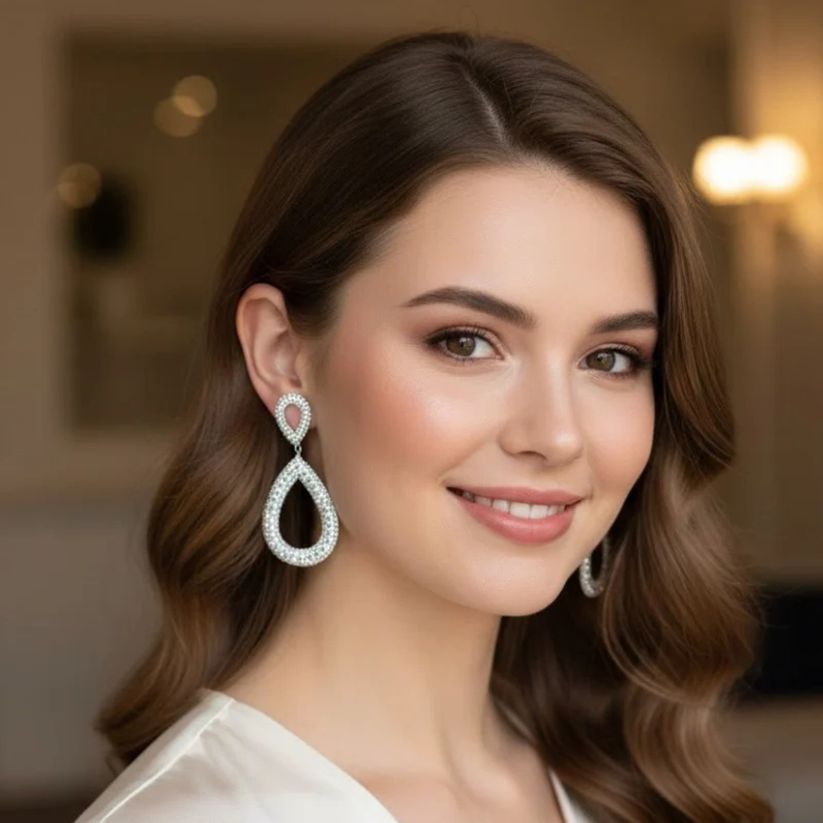 Teardrop Crystal Earrings