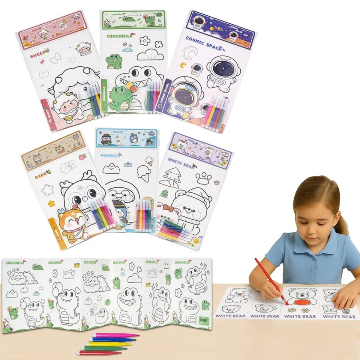 Coloring Card Set