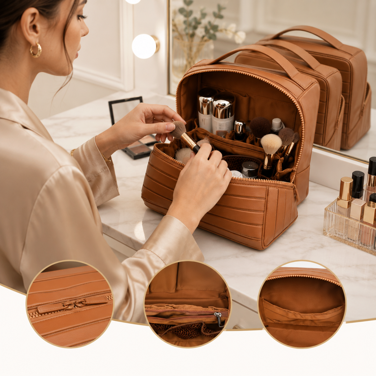 Leather Vanity Case