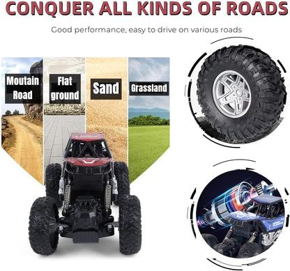 &nbsp;Car Toys Remote Control, Off-road Climbing Car High-speed Drift Racing Toy with Rechargeable Battery,Boys Girls Kids...